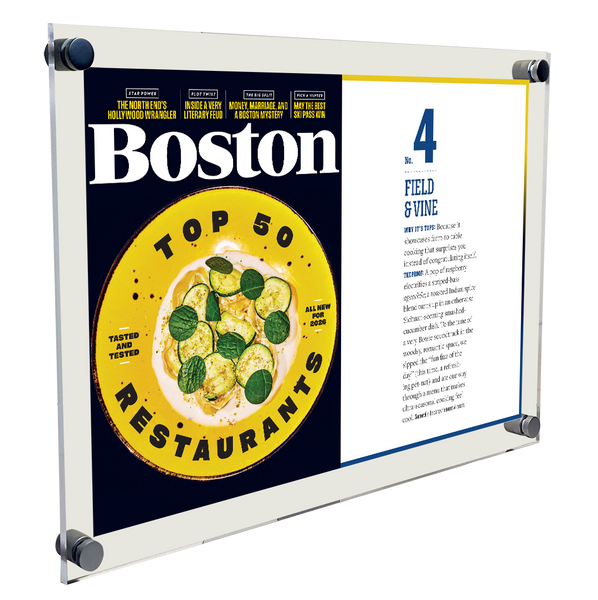 Boston Magazine "Top 50 Restaurants" - Acrylic Standoff Plaque