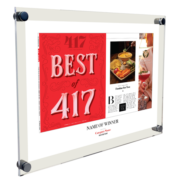 417 Magazine Best of 417 Award Acrylic Plaques