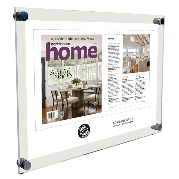 Northshore Home Magazine - As Seen In Best of Northshore Home - Acrylic Plaques