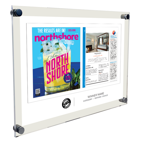 Northshore Magazine - As Seen In Best of Northshore - Acrylic Plaques