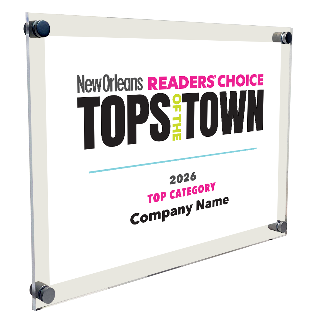 New Orleans Magazine - Tops of the Town - Acrylic Plaques