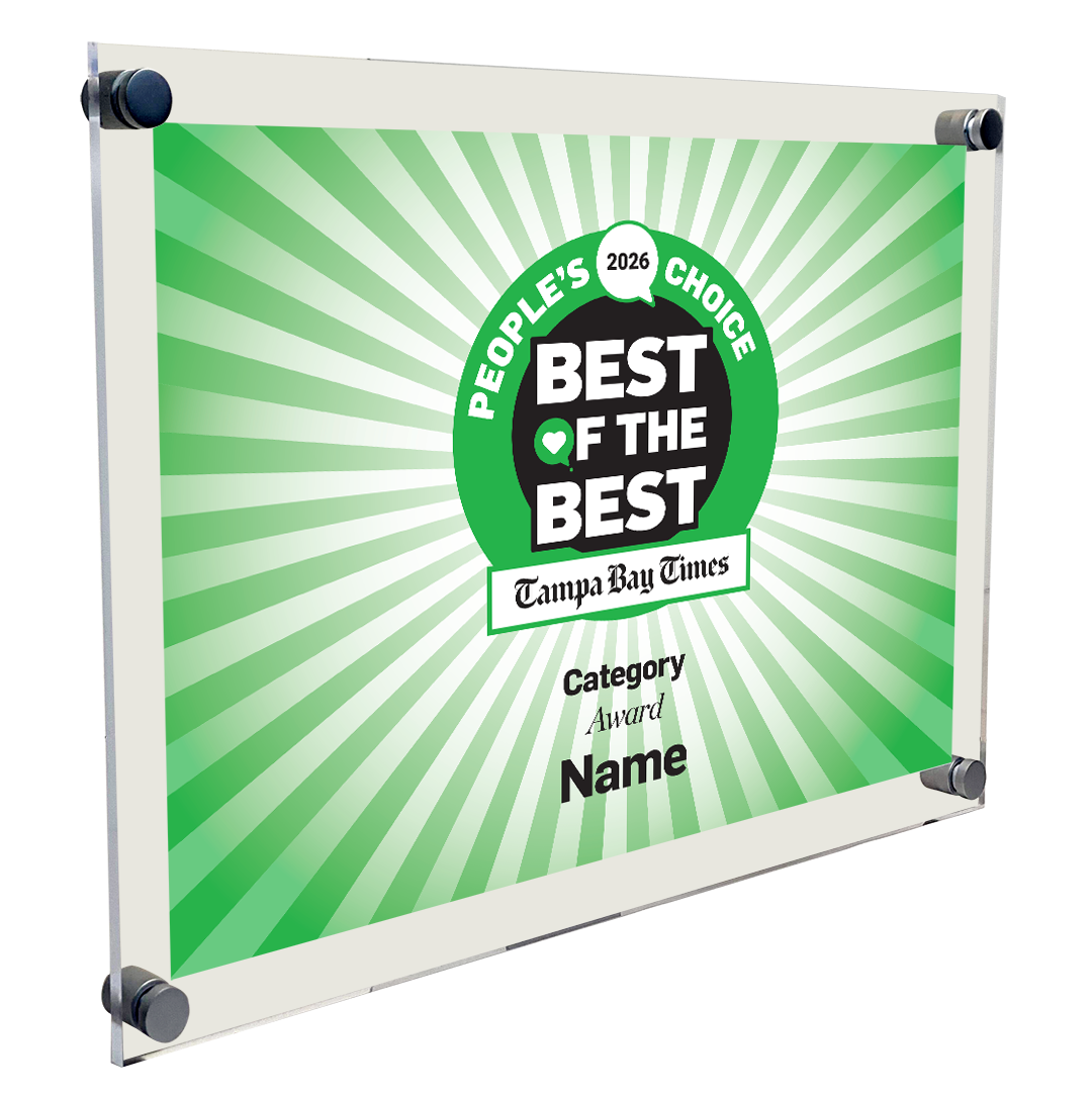Best Of Tampa Bay Times - Acrylic Standoff Plaque