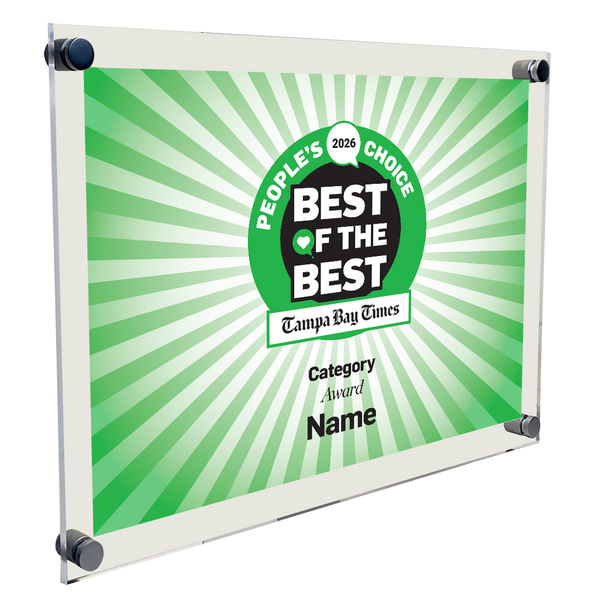 Best Of Tampa Bay Times - Acrylic Standoff Plaque