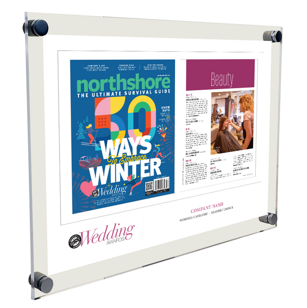 Northshore Magazine - As Seen In Best of Northshore Weddings - Acrylic Plaques