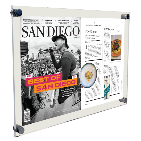 San Diego Magazine "Best of San Diego" Article Spread Plaque