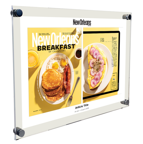 New Orleans Magazine - Covers & Articles - Acrylic Plaques