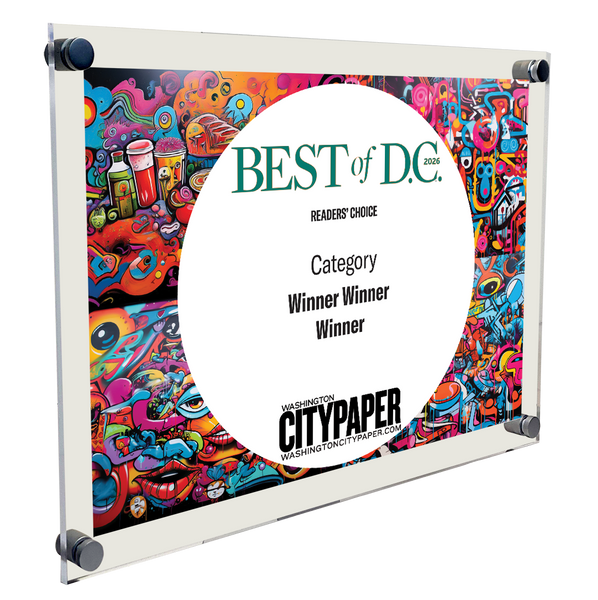 "Best of D.C.™" Award Plaque - Acrylic Standoff