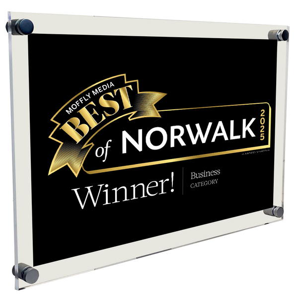 Moffly Media "Best of Towns" Award - Acrylic Standoff Plaque