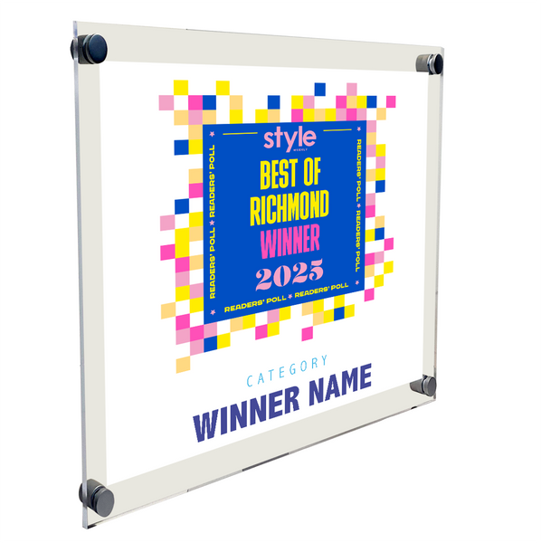 Style Weekly "Best of Richmond" Acrylic Plaque