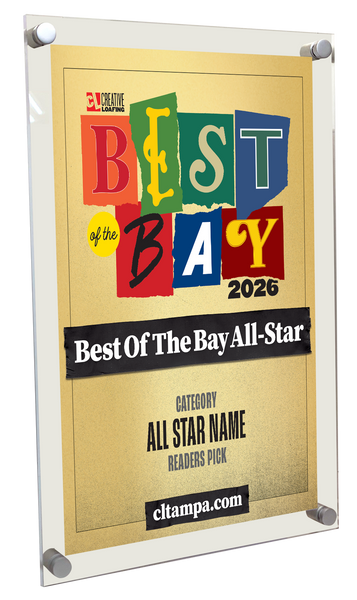 CL Tampa Bay Best of the Bay Plaque | Acrylic Standoff