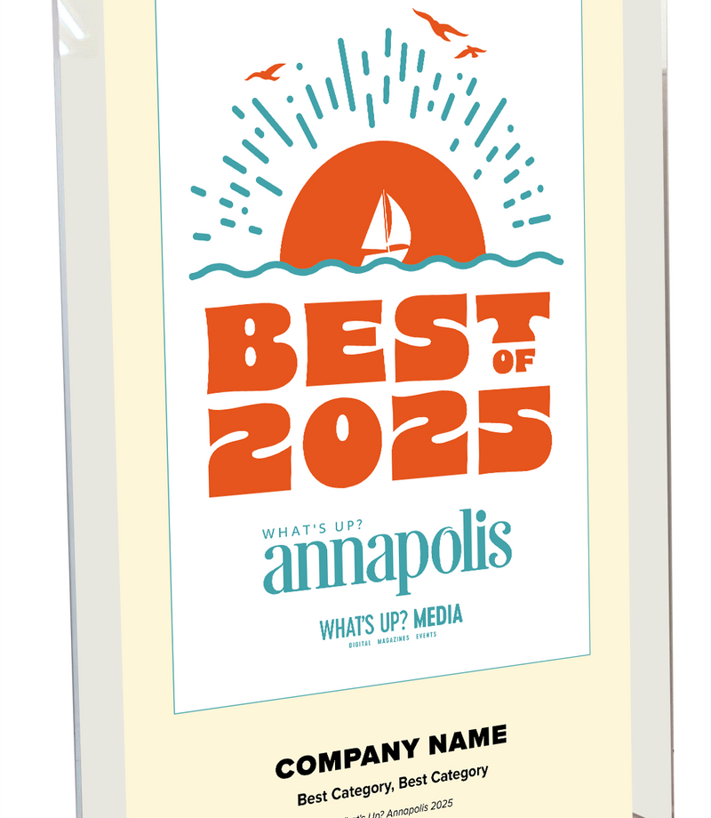What's Up? Magazine "Best of Annapolis" Acrylic Award Plaque