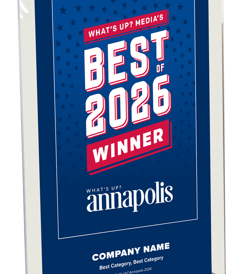 What's Up? Magazine "Best of Annapolis" Acrylic Award Plaque