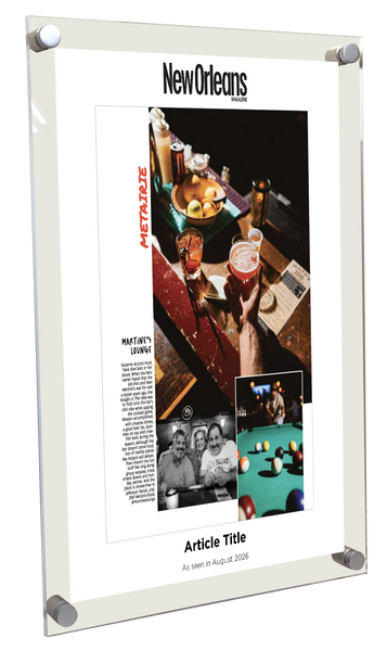 New Orleans Magazine - Covers & Articles - Acrylic Plaques