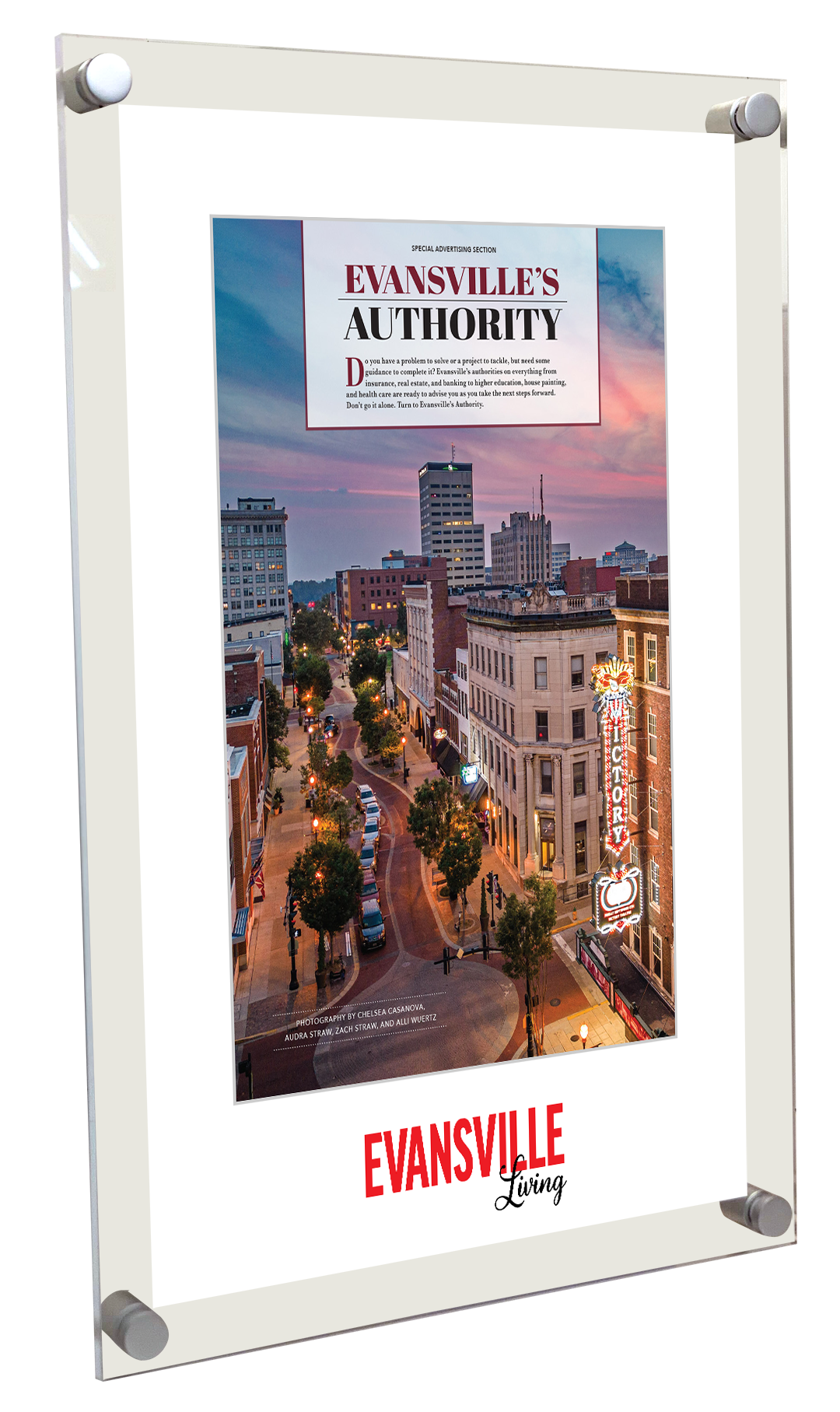 Evansville Living - Evansville’s Authority - Acrylic Plaques
