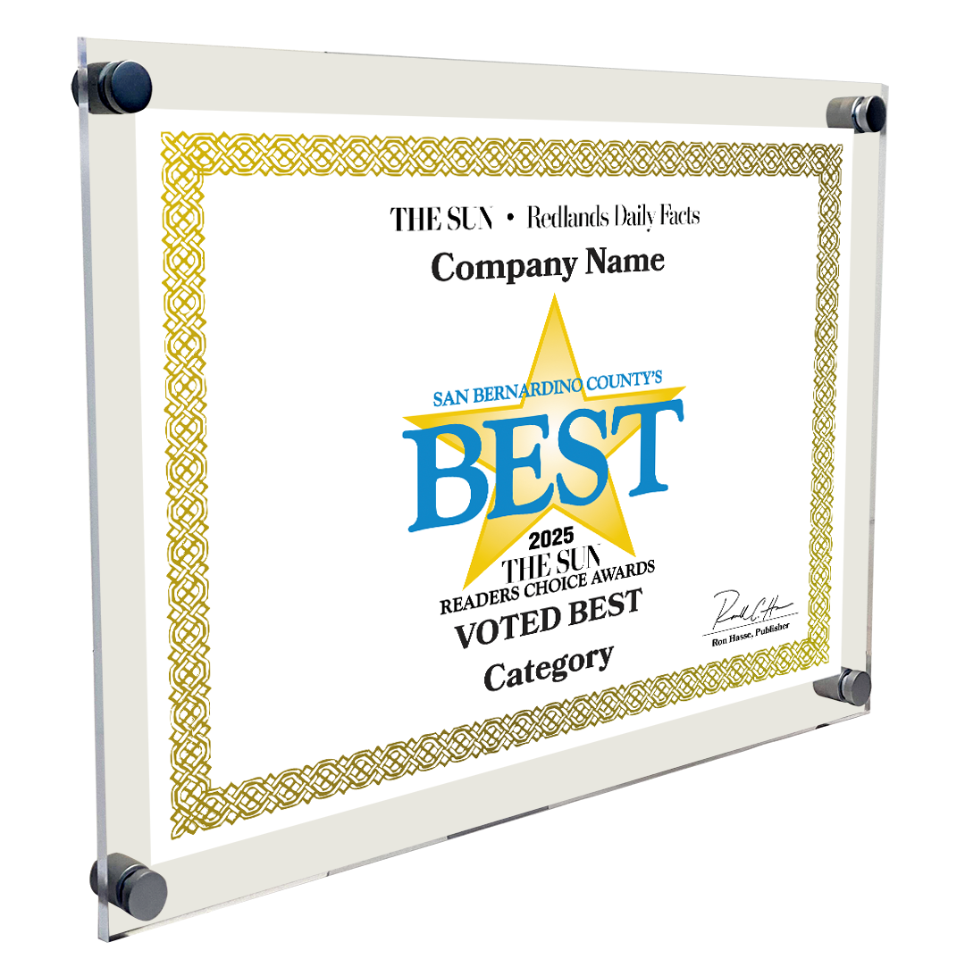 The Sun & Daily Facts Best Of and Readers Choice Certificate - 10