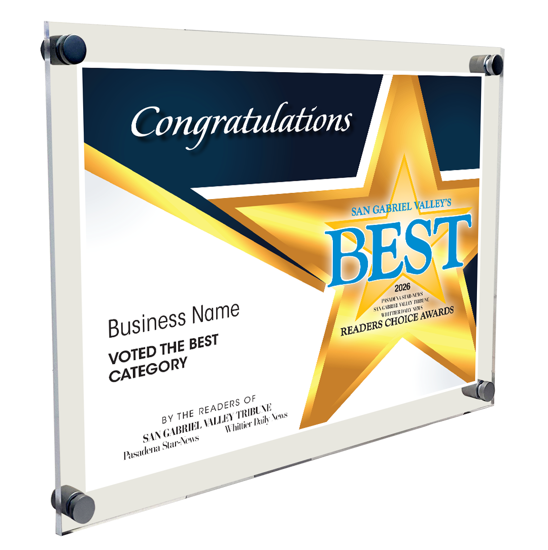 SGVN Best Of and Readers Choice Certificate - 10