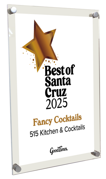 "Good Times: Best of Santa Cruz" Award Plaque