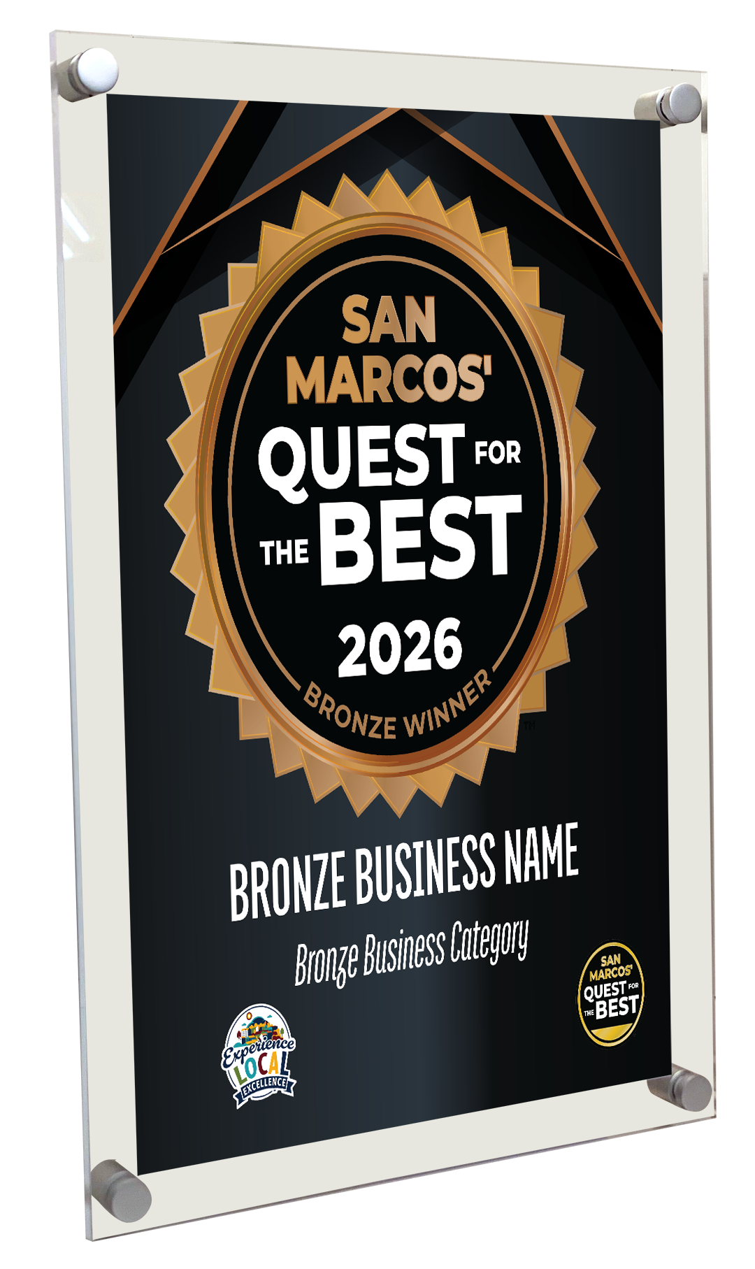 San Marcos' Quest for the Best - Acrylic Plaques