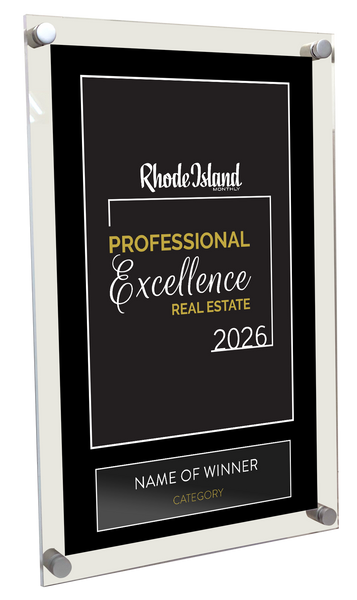 Rhode Island Monthly Excellence in Real Estate Award - Acrylic Standoff Plaque