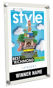 Style Weekly "Best of Richmond" Acrylic Plaque