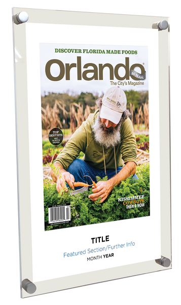 Orlando Magazine Article & Cover Spread Plaque - Acrylic Standoff Plaque