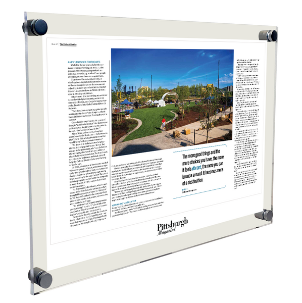 Pittsburgh Magazine - Articles & Covers - Acrylic Standoff Plaque