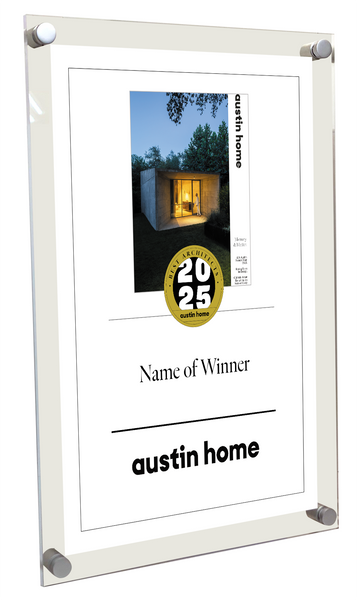 Austin Home "Best Architects" Award - Acrylic Standoff Plaque