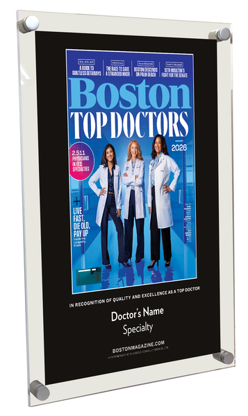 Boston Magazine Top Doctors Cover Award - Acrylic Standoff Plaque