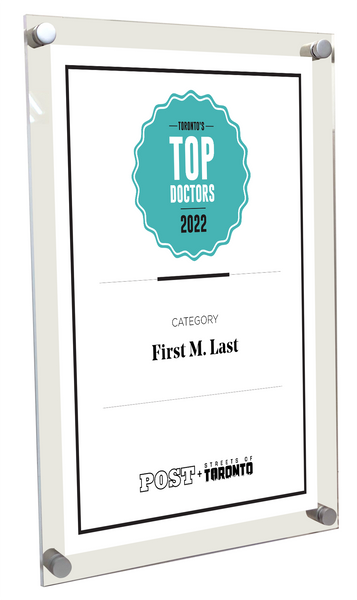 Post City Top Doctors - Acrylic Plaque