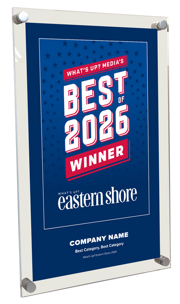 What's Up? Magazine "Best of Eastern Shore" Acrylic Award Plaque