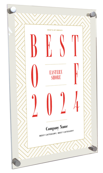 What's Up? Magazine "Best of Eastern Shore" Acrylic Award Plaque