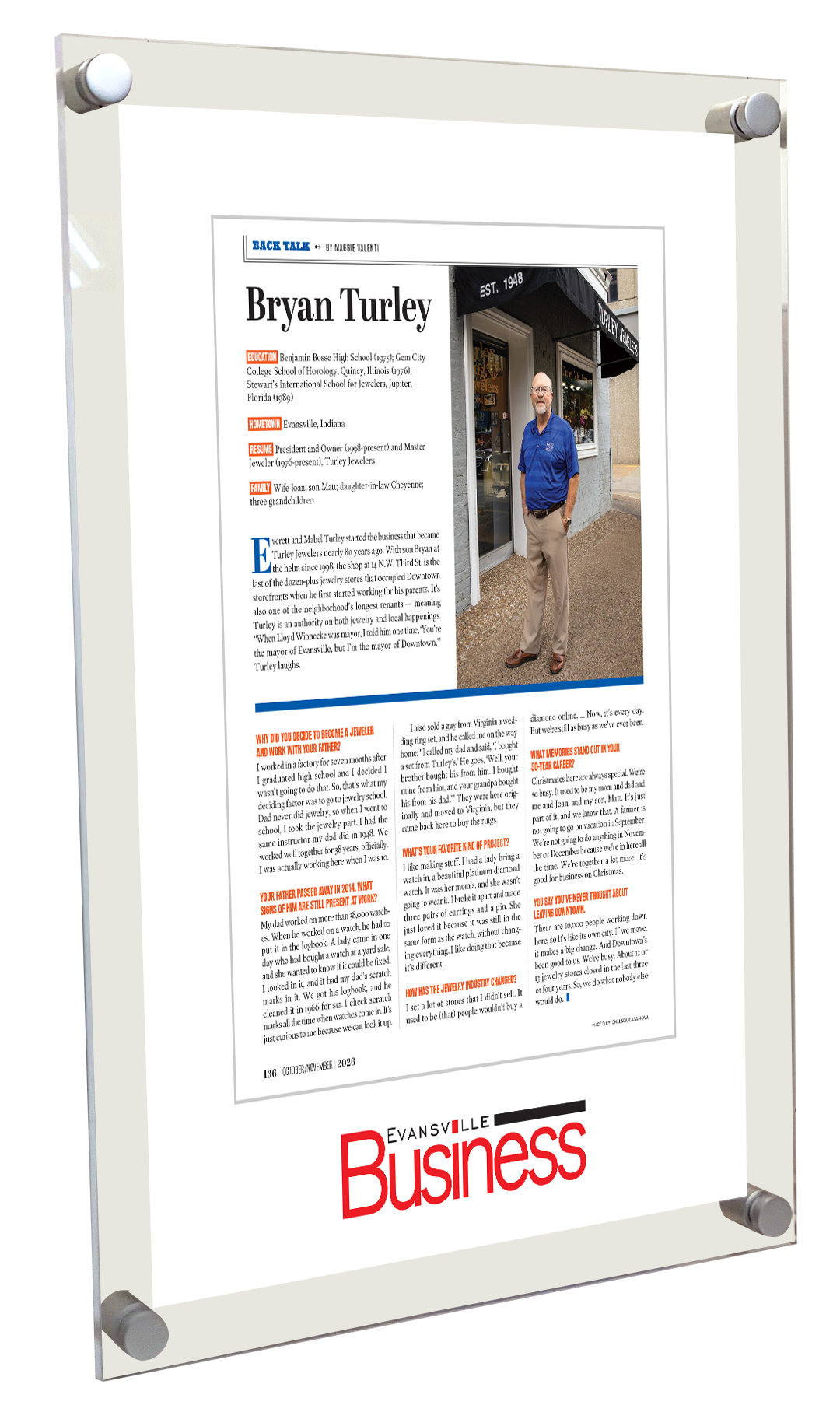 Evansville Business - Editorial Features - Acrylic Plaques