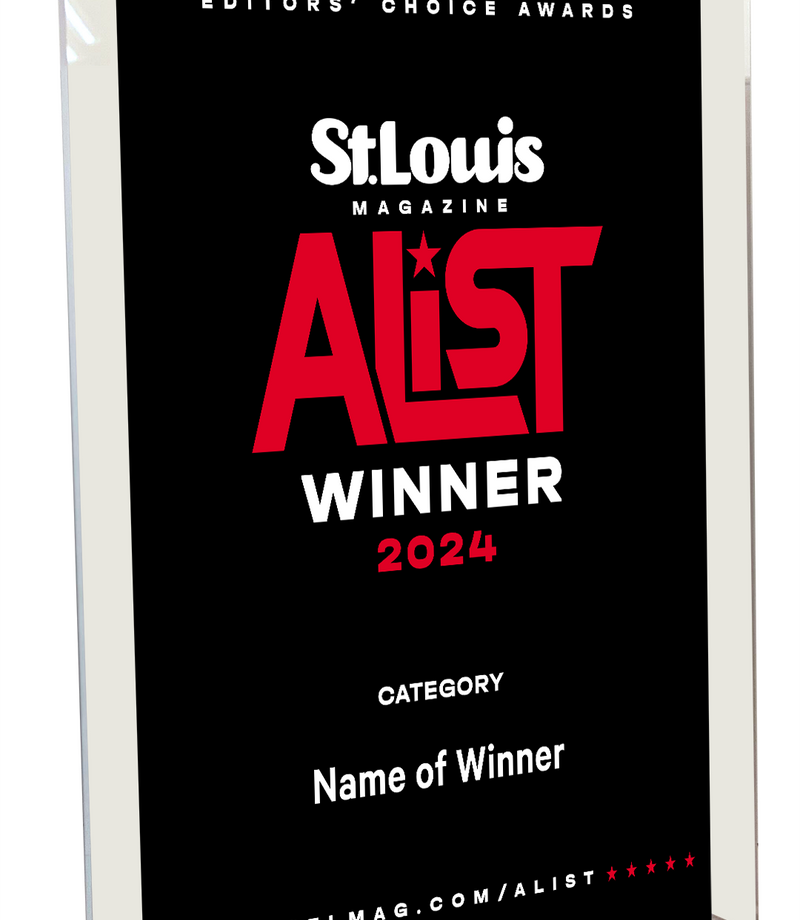 St. Louis Magazine A-List Award - Acrylic Standoff Plaque