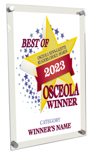 Best Of Osceola - Acrylic Standoff Plaque
