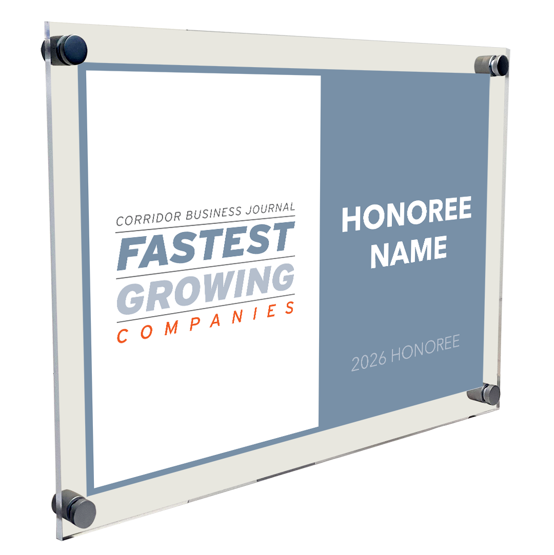 CBJ - Fastest Growing Companies  - Acrylic Plaques