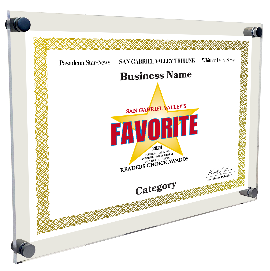 SGVN Best Of and Readers Choice Certificate - 10