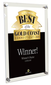 Moffly Media "Best of the Gold Coast" Award - Acrylic Standoff Plaque