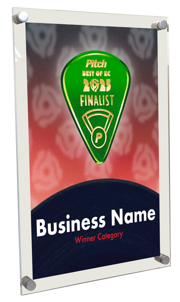 The Pitch: "Best of KC" Award - Acrylic Standoff Plaque