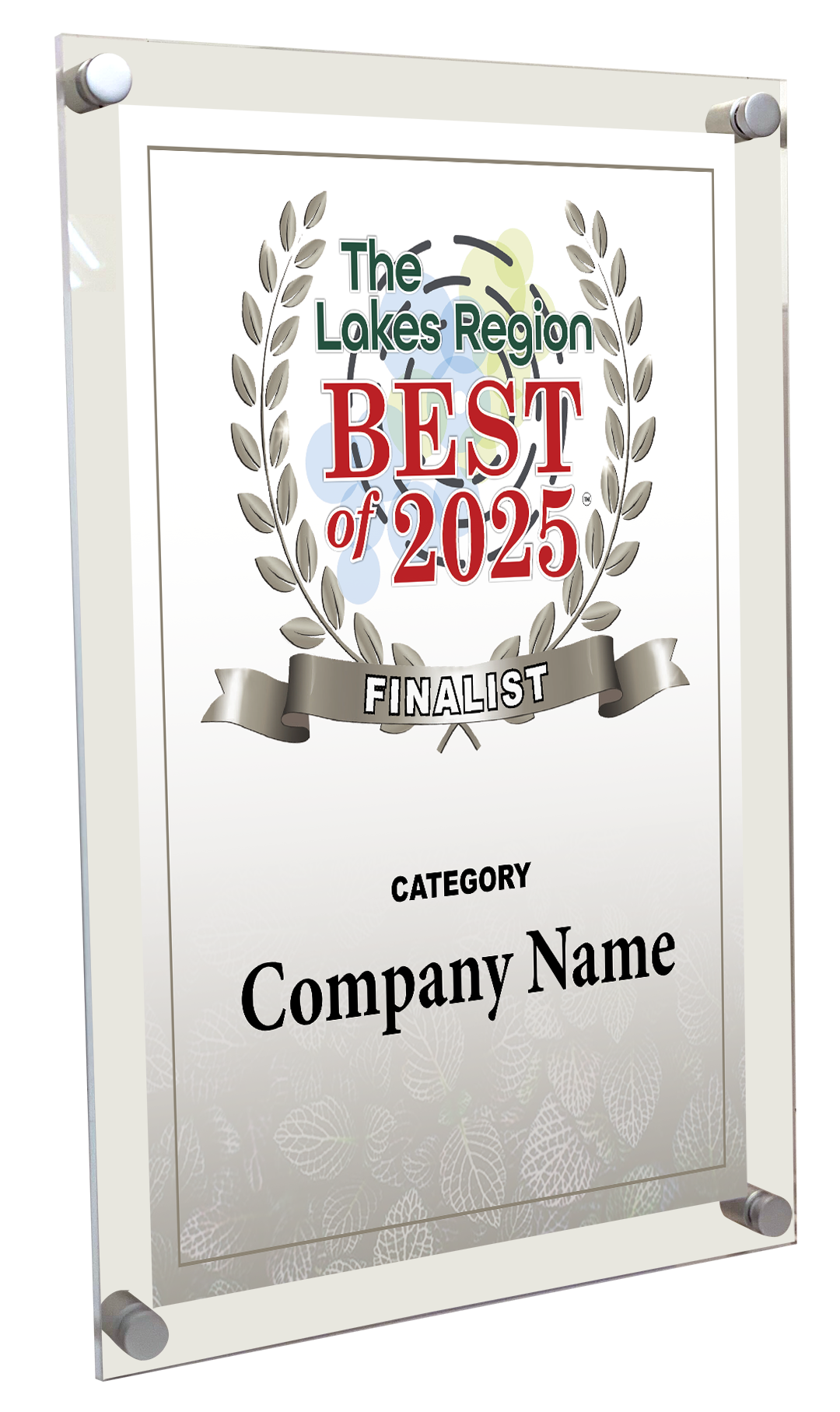 Best of Lakes Region - Acrylic Standoff Plaque