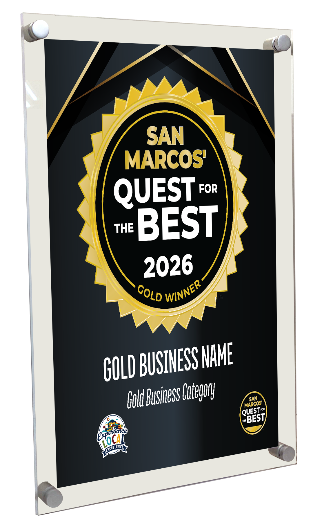 San Marcos' Quest for the Best - Acrylic Plaques