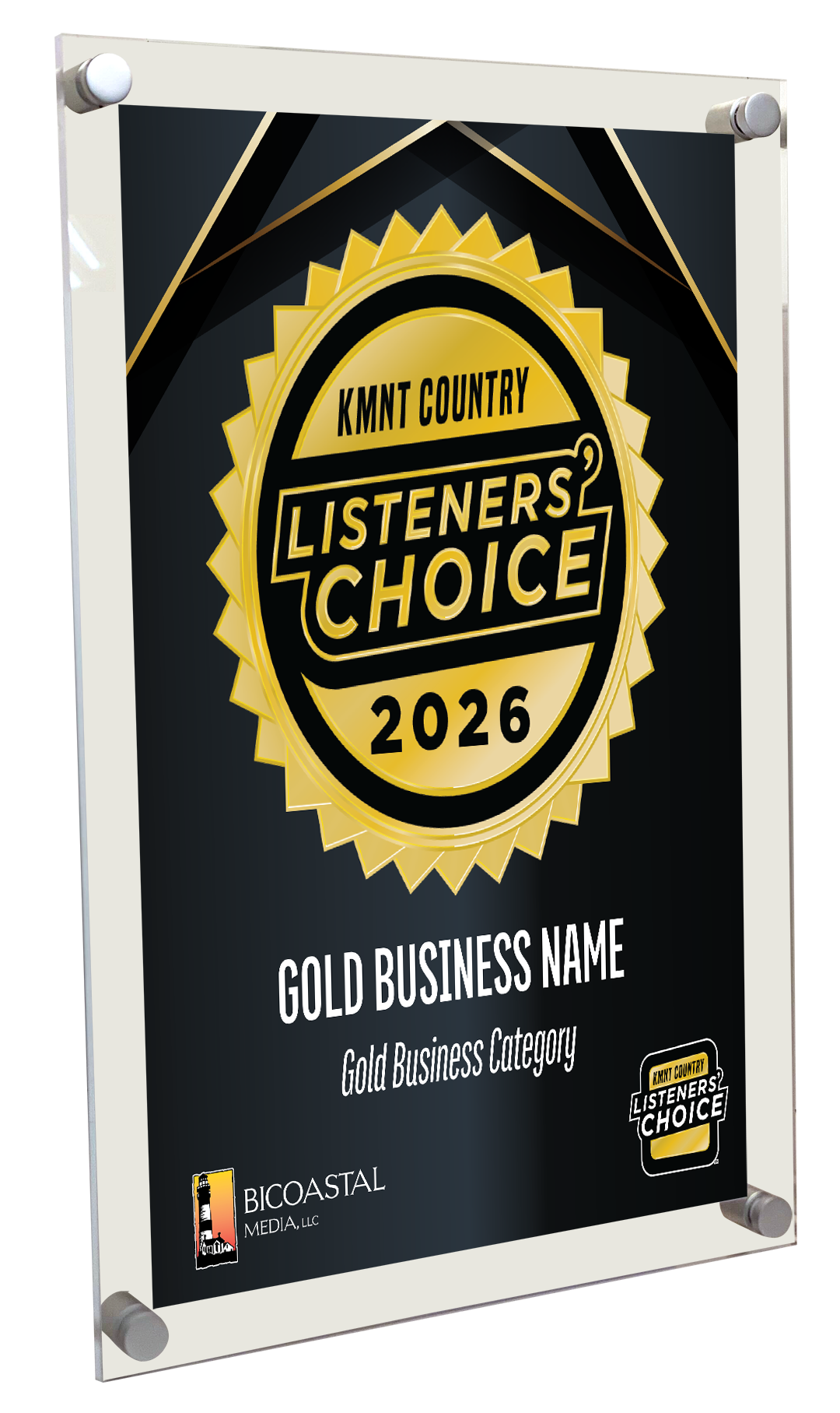 KMNT Country Listeners Choice - Acrylic Plaques