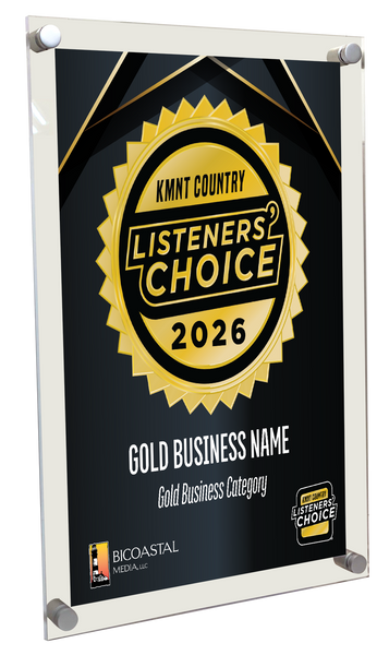 KMNT Country Listeners Choice - Acrylic Plaques