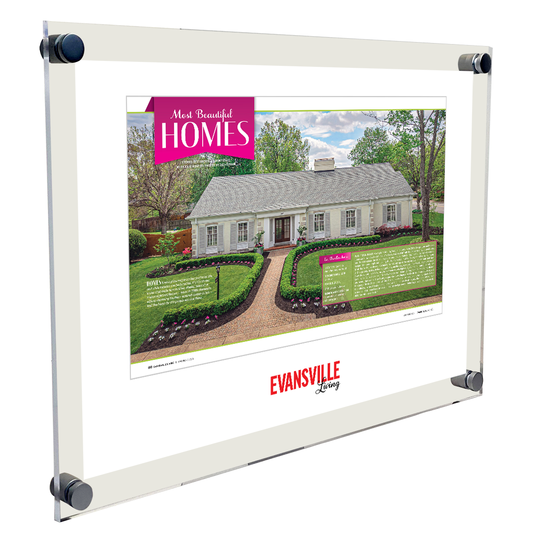 Evansville Living - Most Beautiful Homes - Acrylic Plaques