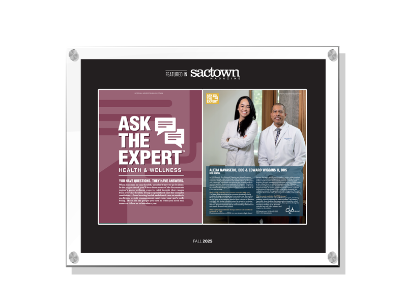 Sactown Magazine - Ask the Expert - Spread Acrylic Plaques