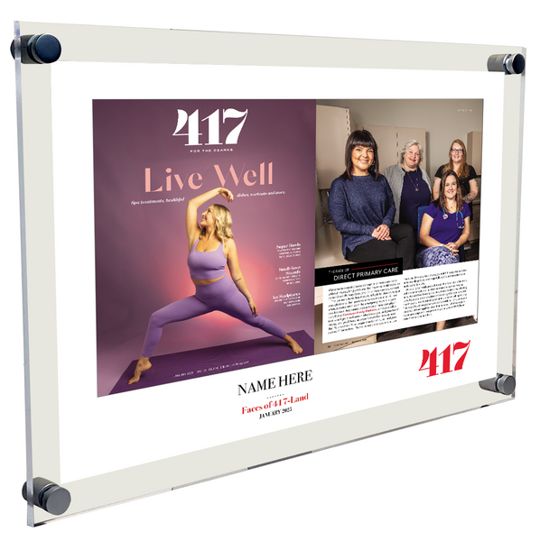 417 Magazine FACES  Acrylic Plaques