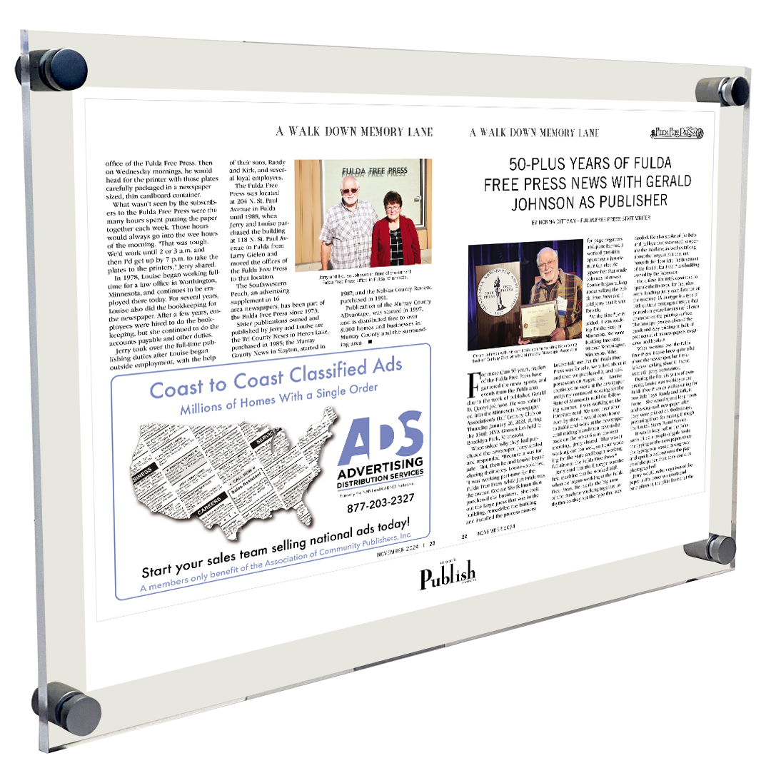 Publish Magazine: Articles, Covers, & Advertisements - Acrylic