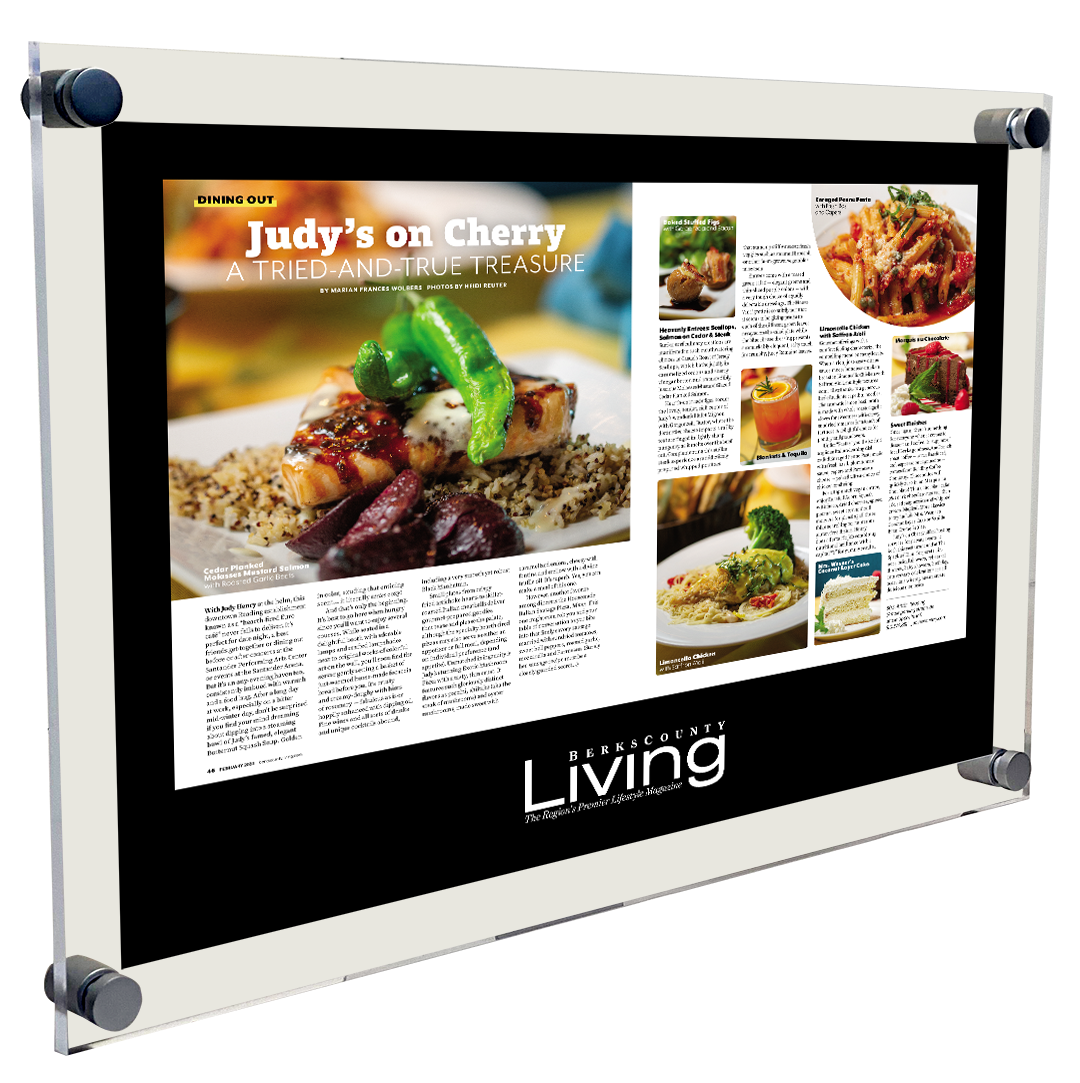 <i>Berks County Living</i> Article and Cover<br> Acrylic Plaques