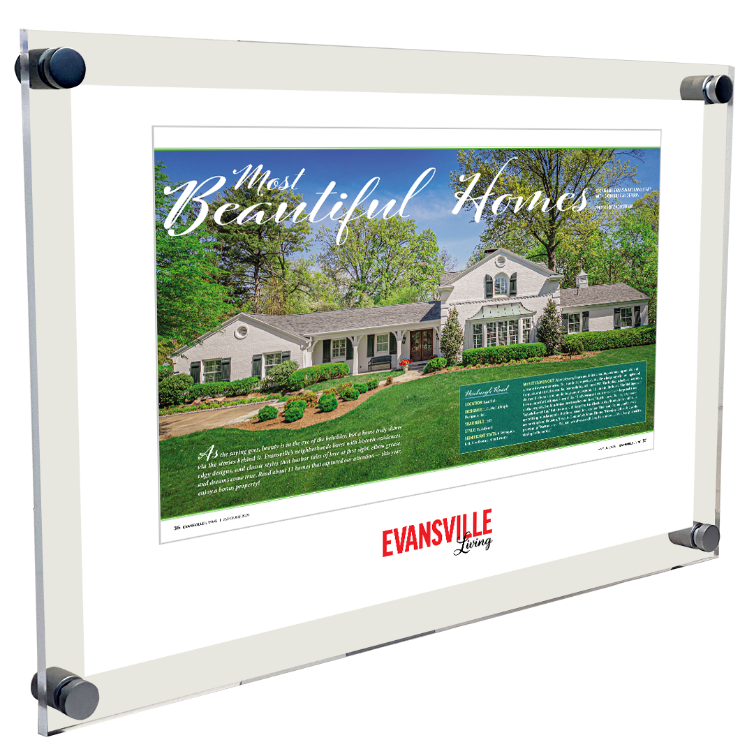Evansville Living - Most Beautiful Homes - Acrylic Plaques