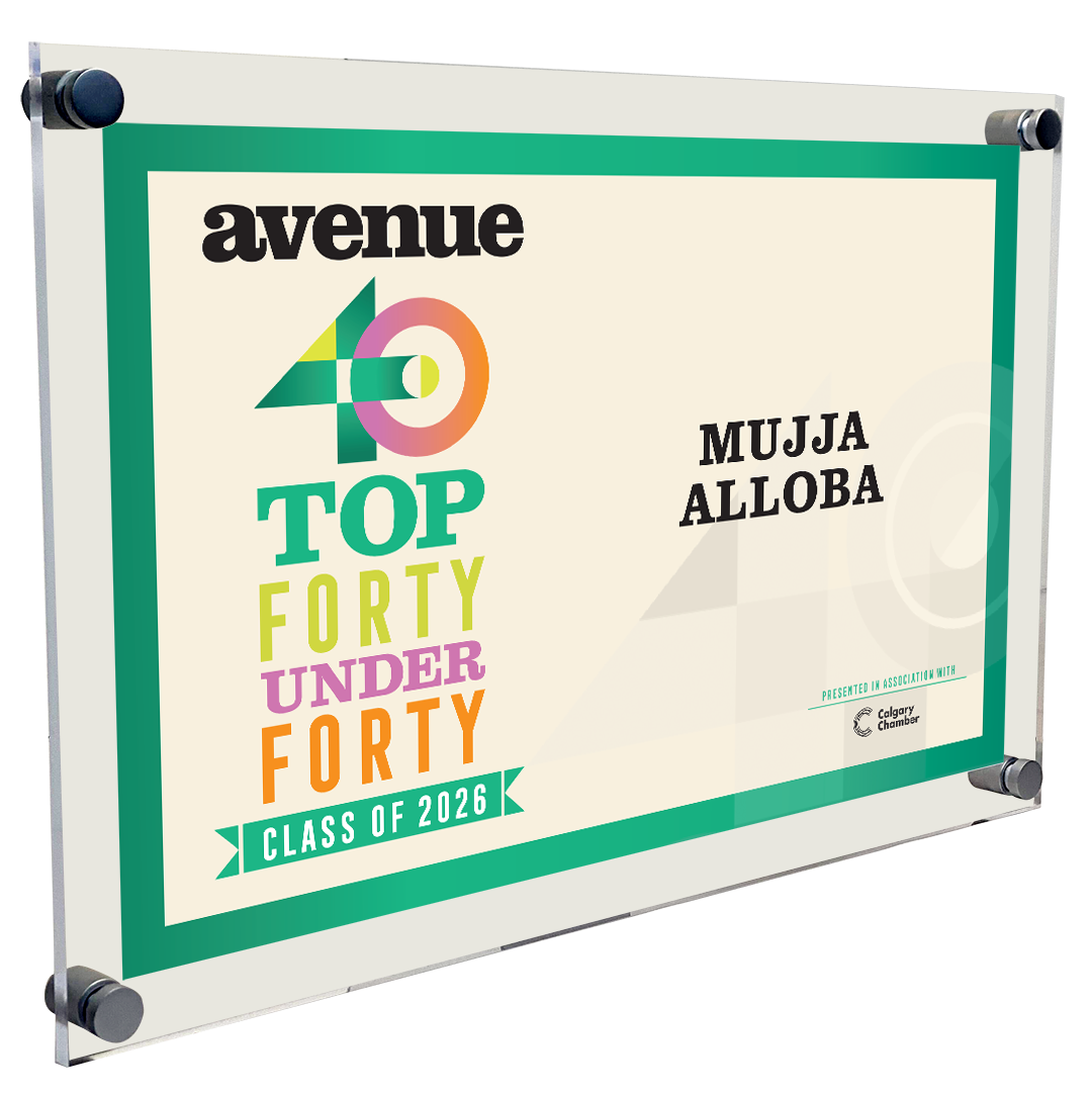 Avenue Magazine - Top 40 Under Forty - Acrylic Plaque