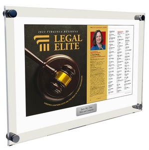 Legal Elite Cover / Article Plaque Plaque - Acrylic Standoff